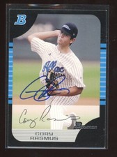 2006 Bowman CORY RASMUS Signed Card autograph AUTO RC ANGELS