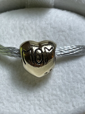 Authentic Chamilia 14k Gold Sterling MOM bead, RARE, RETIRED!