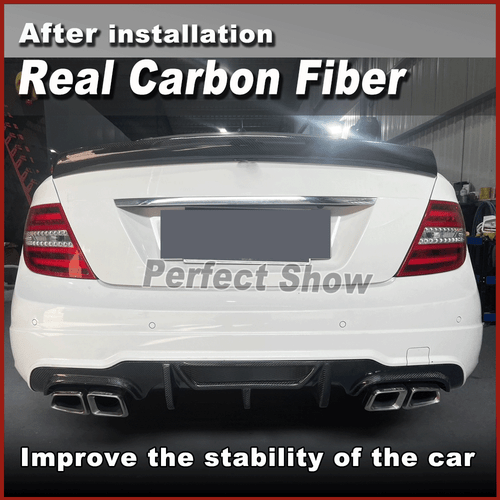 Carbon Spoiler Heckspoiler Flügel Lippe Für Mercedes W204 C250 C300 C63 2008-15 - Bild 2 von 13