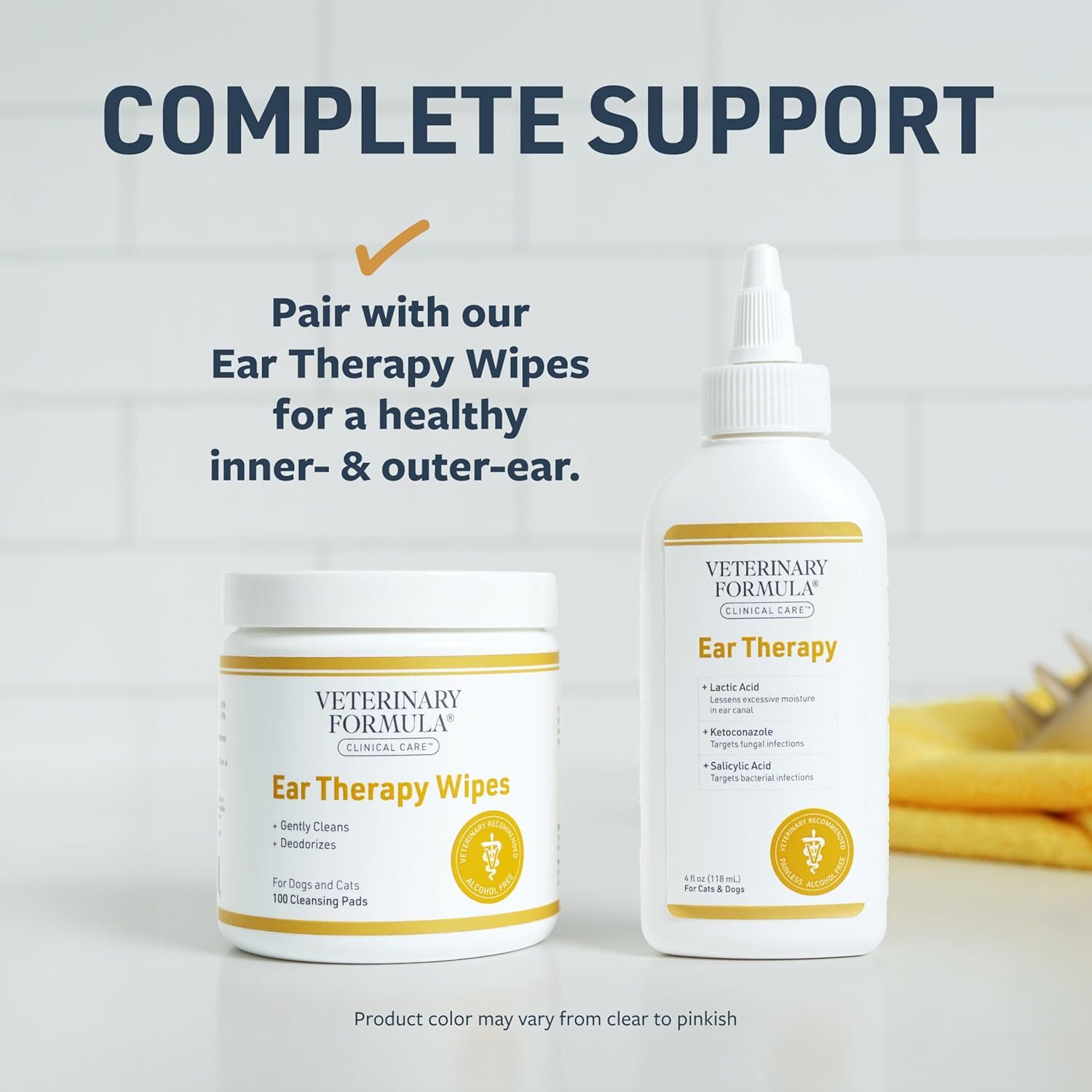 Cat Dog Ear Drops Infection Antibiotic Treatment Medicine Yeast Fungus Itching