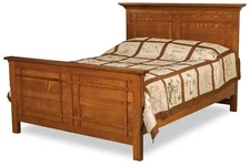 Amish Mission Arts and Crafts Solid Wood Bed