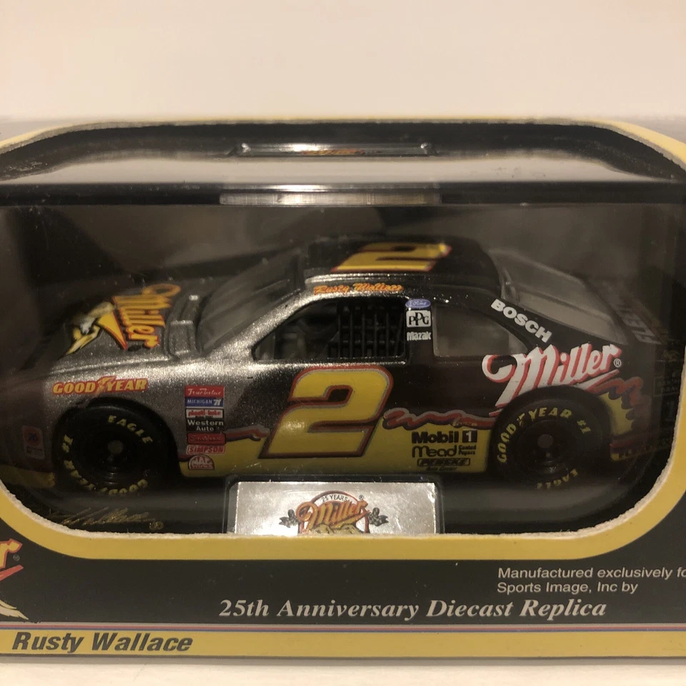 Rusty Wallace Miller Beer Revell Die Cast Thunderbird Car #2 1996 Foto 2 de 4