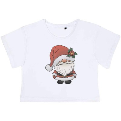 'Santa Gonk' Women's Cotton Crop Tops (CO049801)