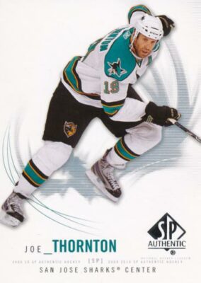 2009-10 SP Authentic #7 JOE THORNTON - San Jose Sharks
