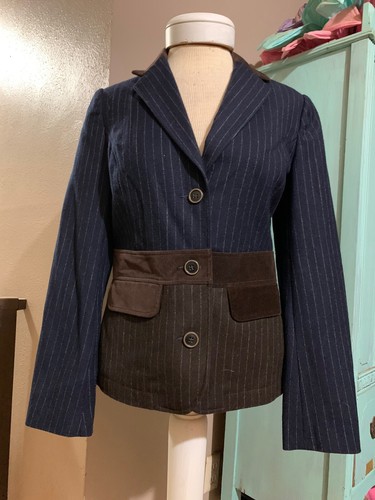 Boden Women Wool Unique Blazer Jacket 