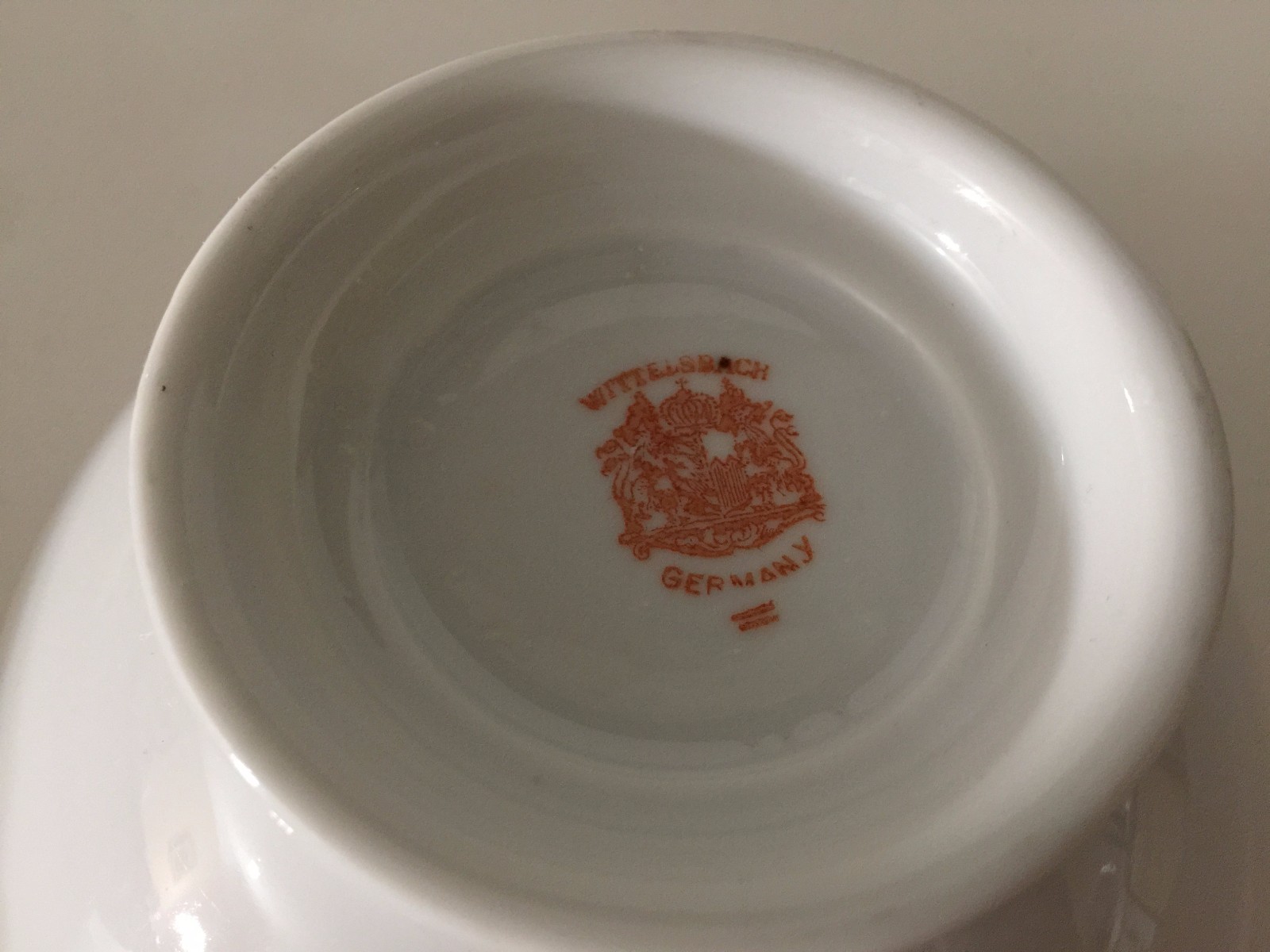 VTG Wittelsbach Germany White Porcelain Round Bowl, 3" Tall x 5 3/4