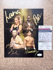 BRYAN DANIELSON LANA ANDRADE & HOOK Auto Signed 8X10 PHOTO JSA COA AEW WWE NXT