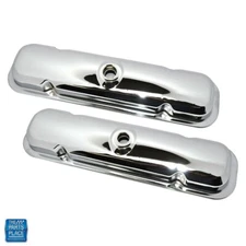 1967-81 Pontiac Factory Style Chrome Valve Covers 400 455 w/ Drippers GM 4900227