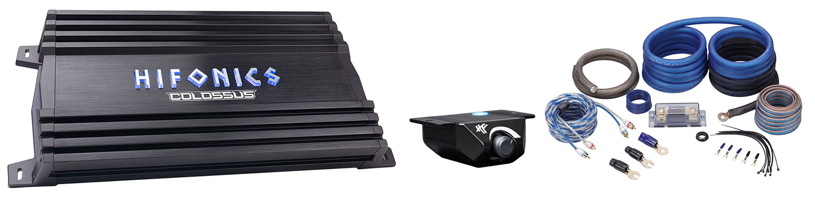 Автомобильный аудиоусилитель Hifonics HCC-30001D мощностью 3000 Вт COLOSSUS Mono Комплект проводов для усилителя 54790₽