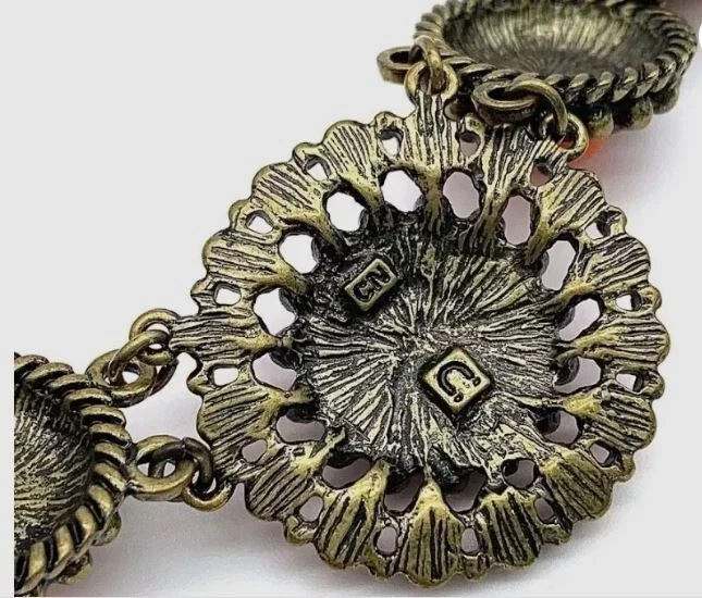 Collar Magnético Elegante Radiante Naranja Tono Bronce 8" Foto 2 de 2