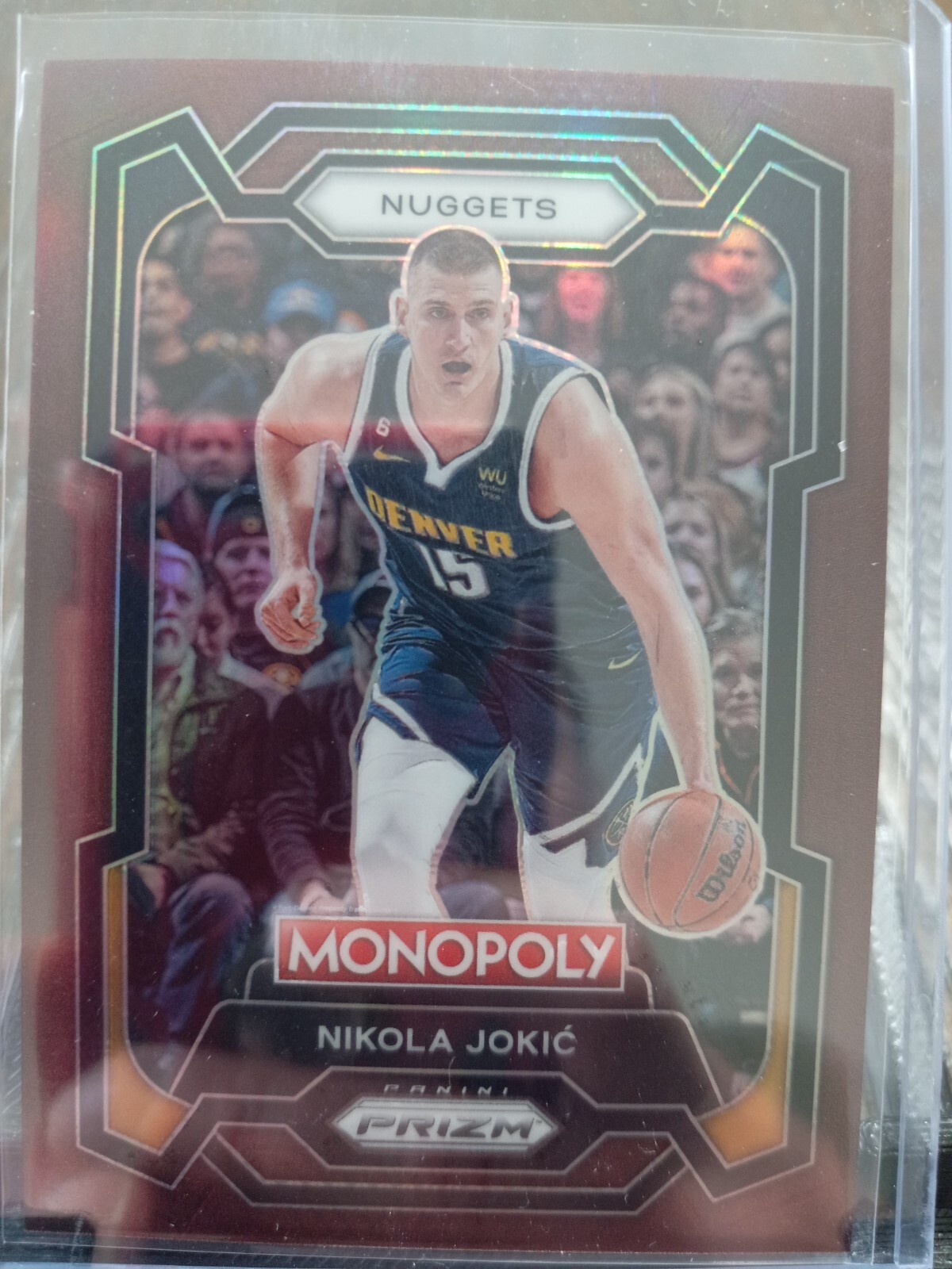 2023-24 Monopoly Prizm Brown /249 Nikola Jokic #1 Denver Nuggets