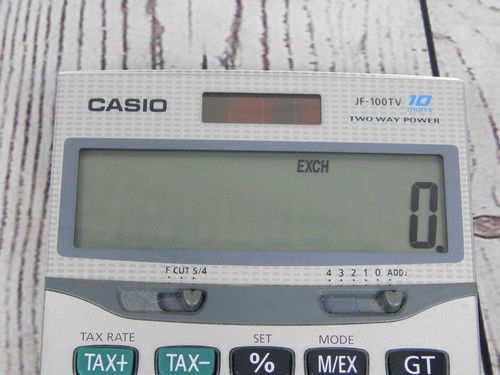 Casio JF-100TV Solar Calculator VTG *Fast Shipping* - Picture 2 of 3