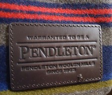 Soldout New Pendleton Shelter Bay Wool Clutch Zip Wristlet Brown Blue Red 