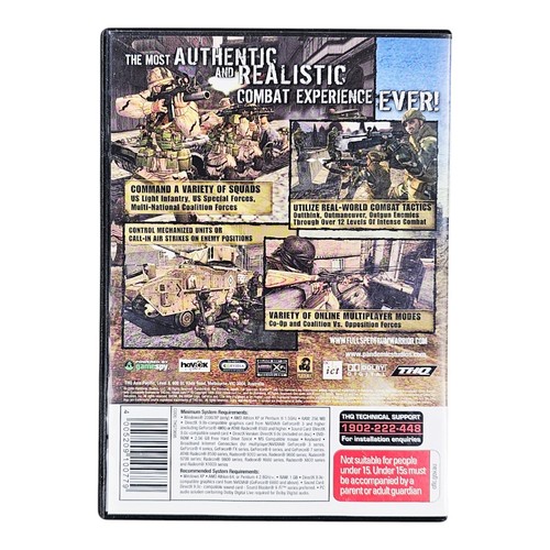 Full Spectrum Warrior: Ten Hammers (PC, 2006) Tactical Shooter - Foto 2 di 6