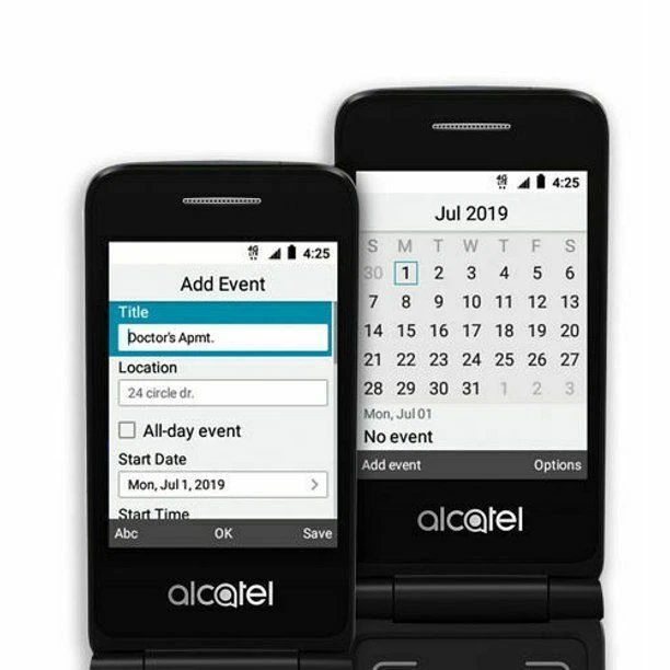 Teléfono Celular Alcatel GO Flip V 4051S 4G LTE Abatible Verizon CDMA Pospago Grandes Números Foto 4 de 4
