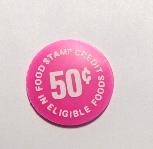 50 Cent - Pink Token - Food Stamp Credit - Casey & Oak Knifely KY - Picture 2 of 2