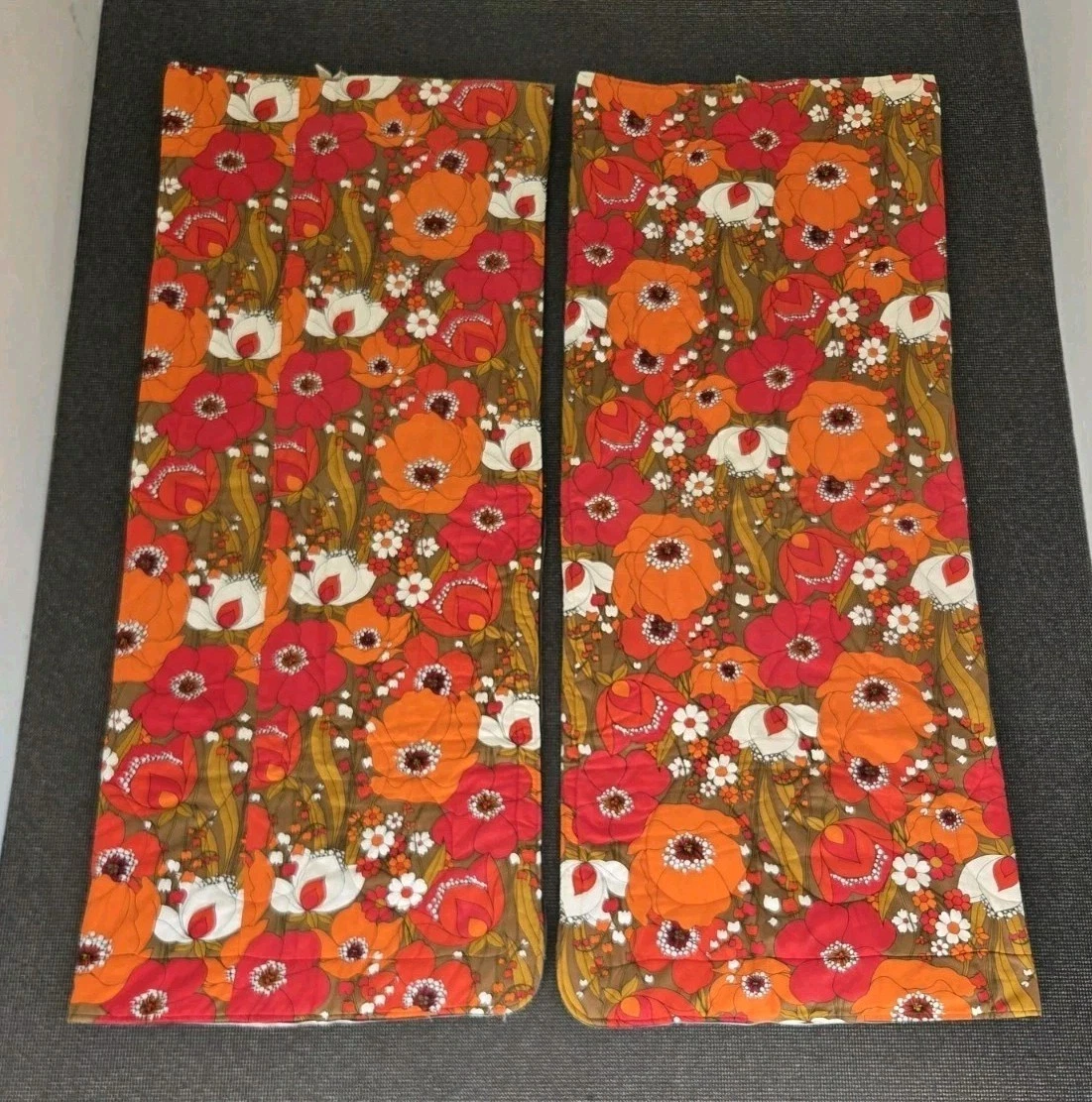 🔶️2x ADULT VINTAGE RETRO POP OP PSYCH TRIP FLOWER POWER ZIP UP SLEEPING BAG 60s