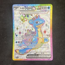 Lapras EX Stellar Crown Holo Card 158/142 SV07
