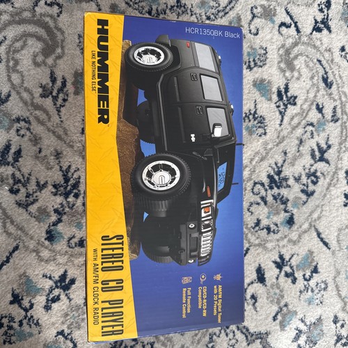 Conair schwarz Hummer H2 Wecker AM/FM Radio CD Stereo 2004 neu in OVP SELTEN RARITÄT Vintage