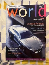 BA Shopping the World Jan/Feb 2003 Corgi Bond Cars Aston Martin DKNY Watch