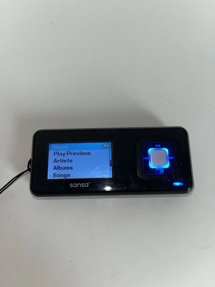 Paquete SanDisk Sansa c240 negro (1 GB) con cargador y CD de instalación probado Foto 3 de 4