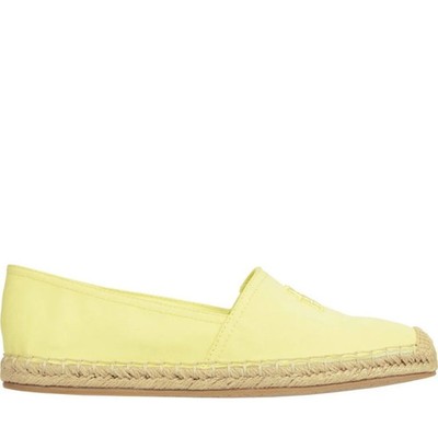 Embroidered Flat Espadrille Yellow Tulip Tommy Hilfiger FW0FW07721 ZIN