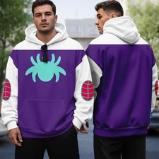Spider Gwen Stacy Cosplay Outfit, Halloween GhostSpider Cosplay Hoodie, Hallowee