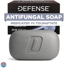 Defense Antifungal Bar Soap | Jock Itch, Ringworm, Athlete's Foot, Skin Fungu...