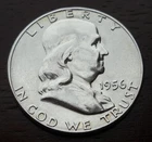 1956 Benjamin Franklin Half Dollar BU  90% Uncirculated Silver Coin
