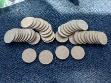 Lot of 44 British 2 Shilling Coins. 1950s and 60s. Pre decimal. Queen Elizabeth