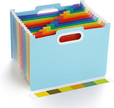 Expanding File Folder, 13 Pockets Accordion File Organizer, Letter/A4 Size Docum