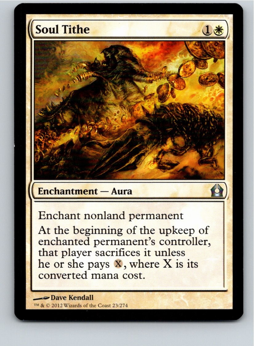 Magic the Gathering Soul Tithe Return to Ravnica MTG Free Shipping