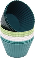 Extra Large Silicone Cupcake Muffin Cups 12 Pcs, 3.54 Inch Muffin Liners,