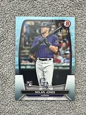 Nolan Jones 2023 Bowman Paper Sky Blue Parallel 230/499