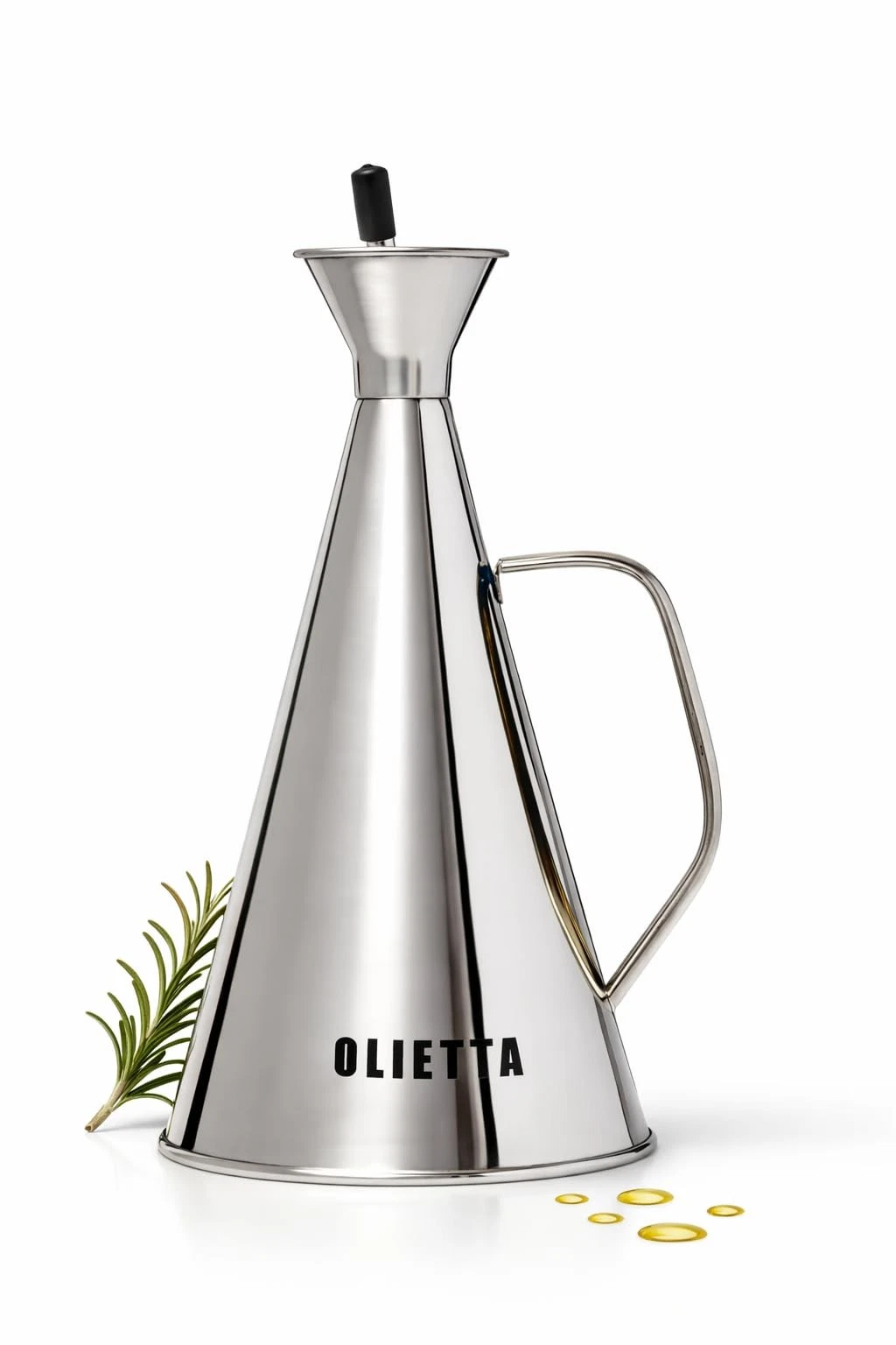 Olietta Oil Dispenser Stainless Steel Non Drip Leak 500 ml,
Opens in a new window or tab
