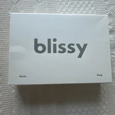 NEW~ Blissy 22 Momme 100% Mulberry Silk Pillowcase-White-KING SIZE