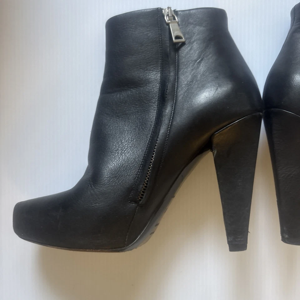 Botines Proenza Schouler de cuero negro con tacón alto talla 38 Foto 4 de 4