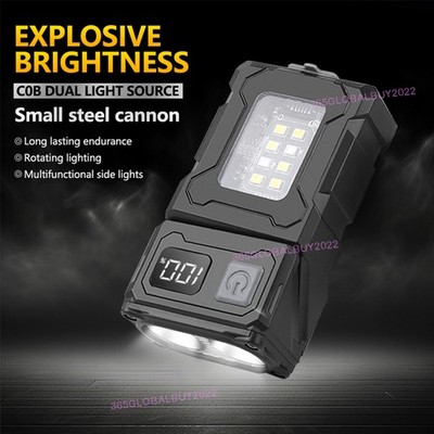 Multifunction LED Torch Bright Pocket Camping Magnetic Flashlight Work Light