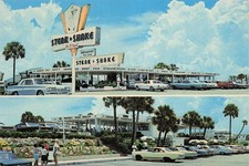 Steak 'n and Shake restaurant Daytona Beach Florida 6x4 Postcard J18