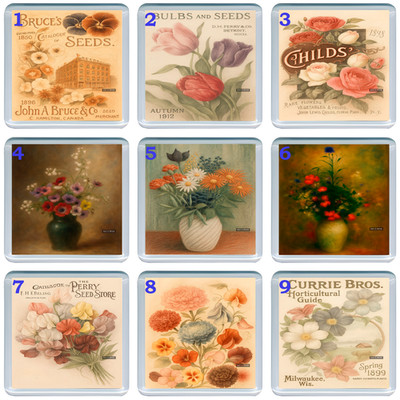 Acryl Untersetzer Getränk Kunst Matte mit schönen Blumen und frischen bunten Früchten