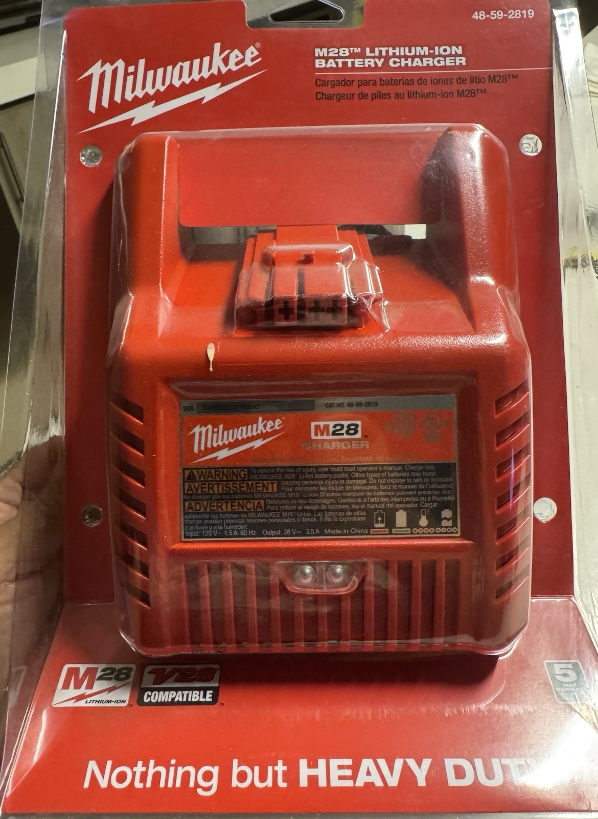 Milwaukee M28 28V Lithium-Ion Battery Charger