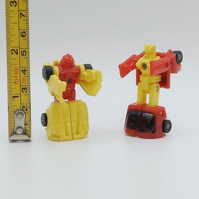 Lot 2 Mini Figures Transformers Micromasters G1 Free Wheeler Road 1989 Hasbro