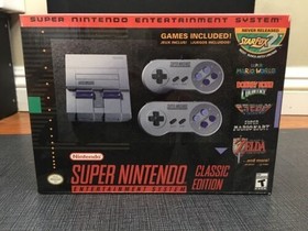SNES Super Nintendo Classic Edition 21 Games With Controllers Gaming Console