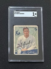 1934 Goudey - #62 Henry Greenberg - SGC 1