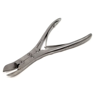 Double Action Bone Cutter 7.25'' Scissor Curve Veterinary Orthopedic German Steel
