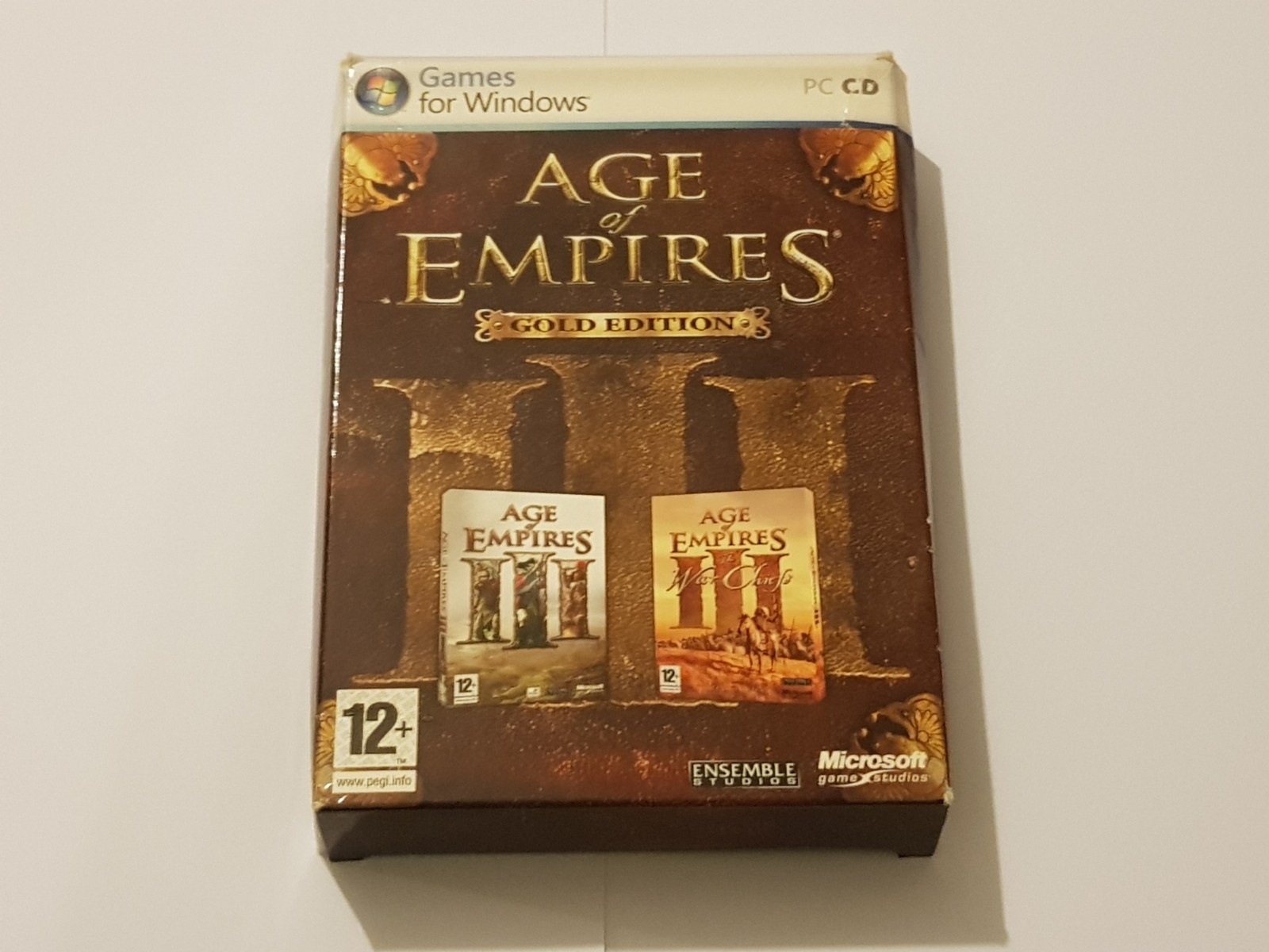 Age Of Empires III 3 Gold Edition PC CD ROM Base Game + The War Chiefs Add On