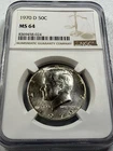 1970-D  KENNEDY  US Half Dollar,   MS64 by NGC,   a SUPERB looking coin!!!!