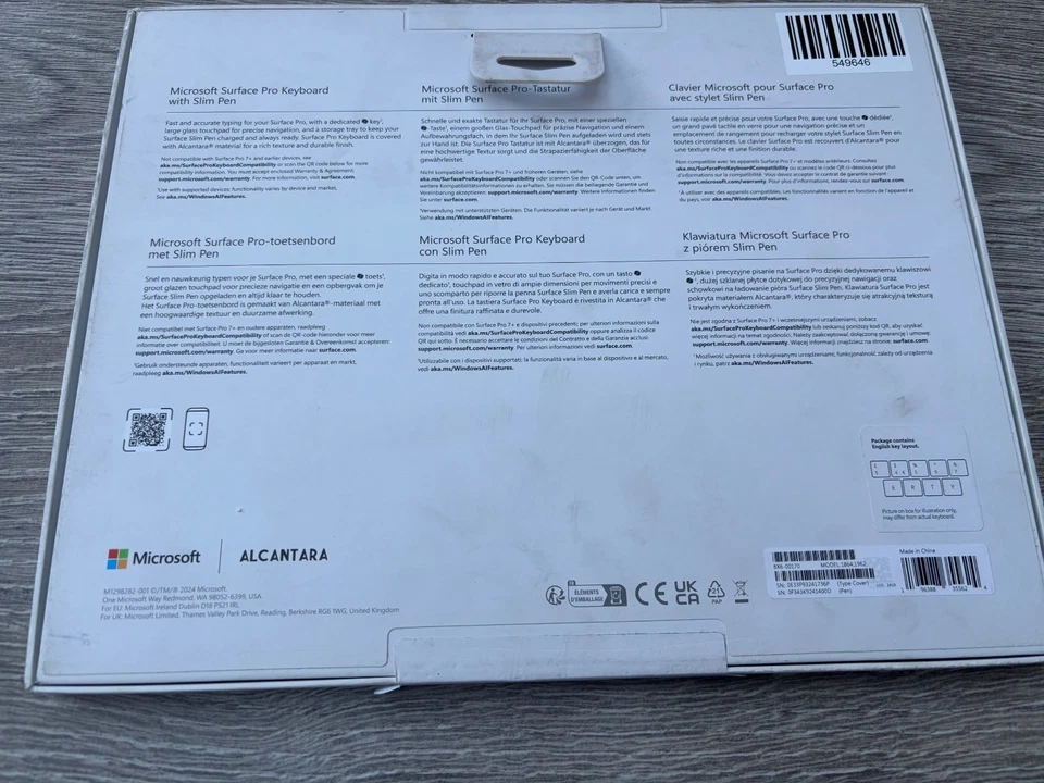 Microsoft Surface Pro 8 9 10 X Signature Keyboard with Slim Pen 1864,1962 Sealed - Image 4 of 4