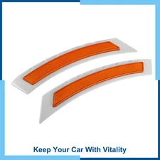 Pack (2) Front Bumper Side Reflector For BMW 2008-2010 528i 535i xDrive 09-10