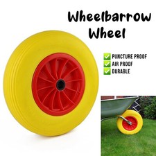 Tyre Wheelbarrow Trolley Cart Solid Rubber Puncture Proof Tyre Shaft 4.80/4.00
